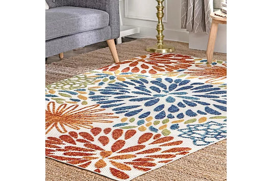 Nuloom Floral Fireworks Indoor/Outdoor 5' x 8' Area Rug